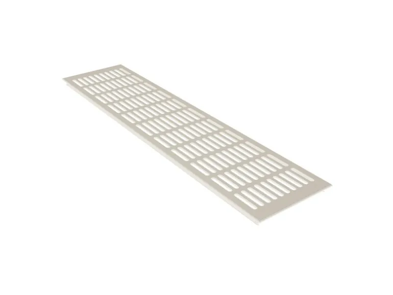 MS Beschläge Stegblech 130 x 800 mm Weiß RAL9010 Tür Lüftungsgitter