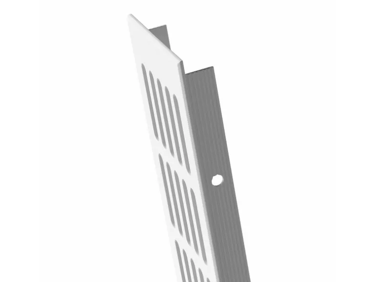 MS Beschläge Stegblech Gitter 80 x 1000 mm Weiß RAL 9016