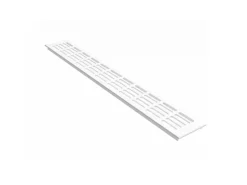 MS Beschläge Stegblech Gitter 80 x 1200 mm Weiß RAL 9016