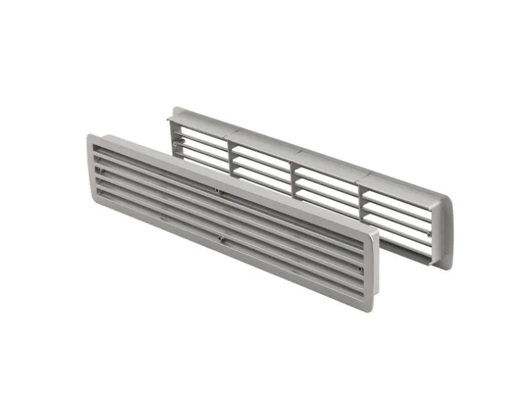MS Beschläge Türgitter Edelstahl Optik Lüftungsgitter Kunststoff Raumbelüftung
