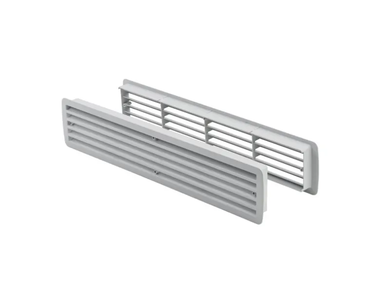 MS Beschläge Türgitter Lichtgrau Lüftungsgitter Kunststoff Raumbelüftung
