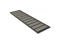 MS Beschläge Türlüftungsgitter 150 x 200 mm Aluminium Braun Eloxiert