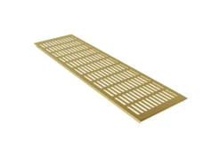 MS Beschläge Türlüftungsgitter 150 x 600 mm Heizungsdeckel Gold Eloxiert