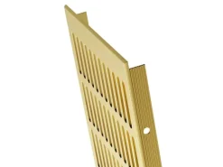 MS Beschläge Türlüftungsgitter 150 x 600 mm Heizungsdeckel Gold Eloxiert