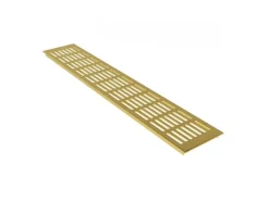MS Beschläge Zuluftgitter 100 x 800 mm Aluminium Gold Eloxiert