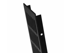 MS Beschläge Zuluftgitter 100 x 300 mm Aluminium Schwarz RAL 9005