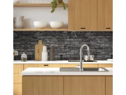 MySpotti Küchenrückwand Profix Cucina Nero 270 x 60 cm Stein Anthrazit