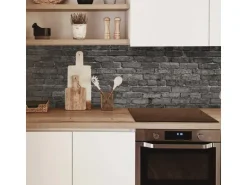 MySpotti Küchenrückwand Profix Cucina Nero 270 x 60 cm Stein Anthrazit