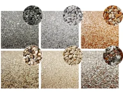 Naturstein-Teppich Marmorkiesel Nebelgrau 20 kg