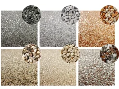 Naturstein-Teppich Marmorkiesel Braun 20 kg