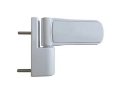 Nebeneingangstür K 504-88 Kunststoff Weiß / Anthrazit 88 cm x 198 cm DIN L