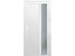 Nebeneingangstür K511 Kunststoff Weiß 88 cm x 198 cm Anschlag Links