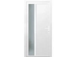 Nebeneingangstür K511 Kunststoff Weiß 88 cm x 198 cm Anschlag Rechts