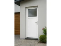 Nebeneingangstür K301-88 Weiß 88 cm x 198 cm Anschlag Rechts