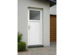 Nebeneingangstür K301-88 Weiß 88 cm x 198 cm Anschlag Links