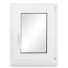 Neruli Kellerfenster Kunststoff Weiß Dreh-Kipp 60x85 cm BxH DIN Rechts 2 -Fach Glas Dichtung Schwarz