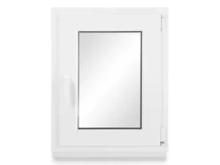 Neruli Kellerfenster Kunststoff Weiß Dreh-Kipp 65x110 cm BxH DIN Rechts 2 -Fach Glas Dichtung Schwarz