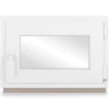Neruli Kellerfenster Kunststoff Weiß Dreh-Kipp 105x50 cm BxH DIN Rechts 2 -Fach Glas Dichtung Grau