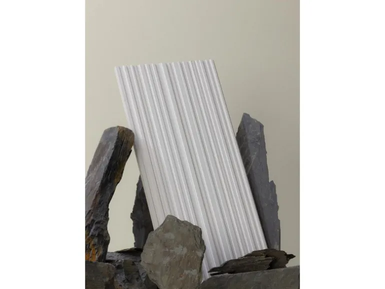 NOEL & MARQUET NMC ALLEGRETTO ARSTYL 3D Wandpaneel Akustikpaneel 2 m 200 cm x 1,4 cm x 30 cm Weiß