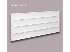 NOEL & MARQUET NMC ARC S ARSTYL Wandpaneel Wandvertäfelung Akustikpaneel 0,36 m2 95 cm x 1,45 cm x 38 cm Weiß