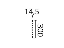 NOEL & MARQUET NMC CANELÉ L FLEX ARSTYL Flexibles Wandpaneel Akustikpaneel 2 m 200 cm x 1,45 cm x 30 cm Weiß
