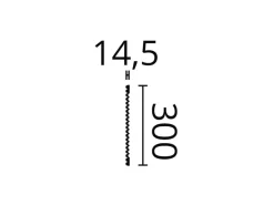 NOEL & MARQUET NMC CANELÉ S FLEX ARSTYL Flexibles Wandpaneel Akustikpaneel 2 m 200 cm x 1,45 cm x 30 cm Weiß