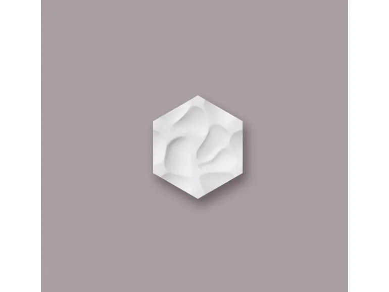 NOEL & MARQUET NMC CORAL ARSTYL 3D Wandpaneel Wandpaneel Zierelement 38 cm x 32,9 cm x 2,5 cm Weiß