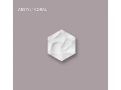 NOEL & MARQUET NMC CORAL ARSTYL 3D Wandpaneel Wandpaneel Zierelement 38 cm x 32,9 cm x 2,5 cm Weiß