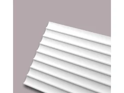 NOEL & MARQUET NMC DORIQUE ARSTYL 3D Wandpaneel Stuckleiste Zierelement 2 m 200 cm x 1,45 cm x 30 cm Weiß
