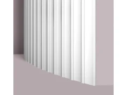 NOEL & MARQUET NMC DORIQUE FLEX ARSTYL 3D Wandpaneel Akustikpaneel Stuckleiste 2 m 200 cm x 1,5 cm x 29,5 cm Weiß