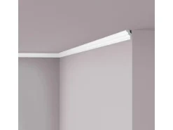 NOEL & MARQUET NMC E NOMASTYL Eckleiste Zierleiste Stuckleiste 2 m 200 cm x 1,7 cm x 2,5 cm Weiß