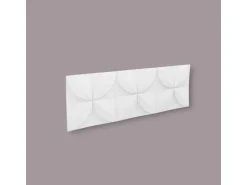 NOEL & MARQUET NMC FLOWER ARSTYL 3D Wandpaneel Wandpaneel Zierelement 113,5 cm x 2,8 cm x 38 cm Weiß