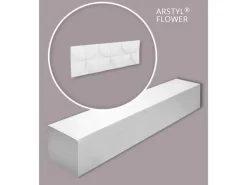NOEL & MARQUET NMC FLOWER-Box ARSTYL 3D Wandpaneele 1 Karton Set mit 5 Zierelementen 2,15 m2 Weiß