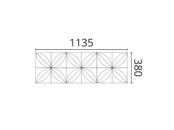 NOEL & MARQUET NMC FLOWER-Box ARSTYL 3D Wandpaneele 1 Karton Set mit 5 Zierelementen 2,15 m2 Weiß