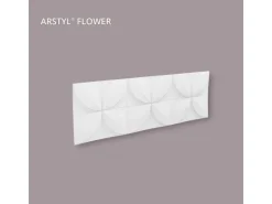 NOEL & MARQUET NMC FLOWER-Box ARSTYL 3D Wandpaneele 1 Karton Set mit 5 Zierelementen 2,15 m2 Weiß
