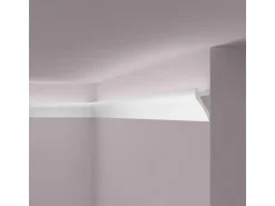 NOEL & MARQUET NMC IL2 ARSTYL Eckleiste Zierleiste Stuckleiste für Indirekte Beleuchtung 2 m 200 cm x 5 cm x 10,5 cm Weiß