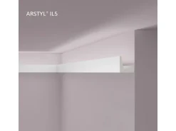 NOEL & MARQUET NMC IL5 ARSTYL Eckleiste Zierleiste Stuckleiste für Indirekte Beleuchtung 2 m 200 cm x 5 cm x 5 cm Weiß
