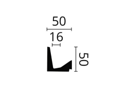 NOEL & MARQUET NMC IL5 ARSTYL Eckleiste Zierleiste Stuckleiste für Indirekte Beleuchtung 2 m 200 cm x 5 cm x 5 cm Weiß