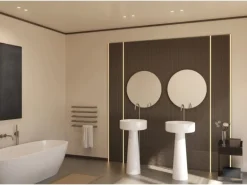 NOEL & MARQUET NMC IL12 Black WALLSTYL Eckleiste Wandleiste lackiert Indirekte Beleuchtung 2 m 200 cm x 2 cm x 2,5 cm Schwarz