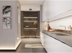 NOEL & MARQUET NMC IL12 Black WALLSTYL Eckleiste Wandleiste lackiert Indirekte Beleuchtung 2 m 200 cm x 2 cm x 2,5 cm Schwarz