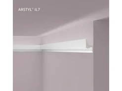 NOEL & MARQUET NMC IL7 Memory ARSTYL Eckleiste Stuckleiste für Indirekte Beleuchtung 2 m 200 cm x 5 cm x 9,2 cm Weiß