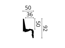 NOEL & MARQUET NMC IL7 Memory ARSTYL Eckleiste Stuckleiste für Indirekte Beleuchtung 2 m 200 cm x 5 cm x 9,2 cm Weiß