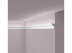 NOEL & MARQUET NMC IL3 WALLSTYL Eckleiste Zierleiste Stuckleiste für Indirekte Beleuchtung 2 m 200 cm x 3,3 cm x 5 cm Grau