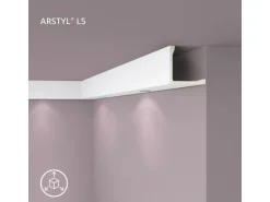 NOEL & MARQUET NMC L5 ARSTYL Abdeckleiste Zierleiste Eckleiste Stuckleiste 2 m 200 cm x 20 cm x 20 cm Weiß