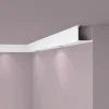 NOEL & MARQUET NMC L1 ARSTYL Abdeckleiste Zierleiste Eckleiste Stuckleiste 2 m 200 cm x 15 cm x 15 cm Weiß