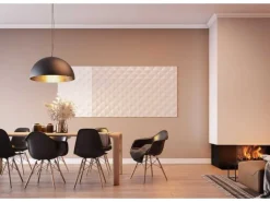 NOEL & MARQUET NMC PYRAMID ARSTYL 3D Wandpaneel Wandpaneel Zierelement 113,5 cm x 1,85 cm x 19 cm Weiß