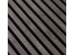 NOEL & MARQUET NMC SELITSTYLE 3D Akustikpanel Lamellenwand Holzoptik Eiche dunkel 240 x 56,5 cm 2400 mm x 565 mm x 19 mm 1,356 m2 Braun