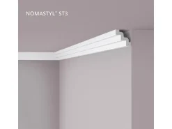 NOEL & MARQUET NMC ST3 NOMASTYL Eckleiste Zierleiste Stuckleiste 2 m 200 cm x 7,5 cm x 7,5 cm Weiß