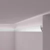 NOEL & MARQUET NMC W1 WALLSTYL Wand- und Friesleiste Eckleiste Indirekte Beleuchtung 2 m 200 cm x 1,8 cm x 5,5 cm Weiß