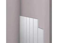 NOEL & MARQUET NMC WG2 WALLSTYL 3D Wandpaneel Wandpaneel Wandleiste 2, 244 cm x 1,5 cm x 9,25 cm Weiß